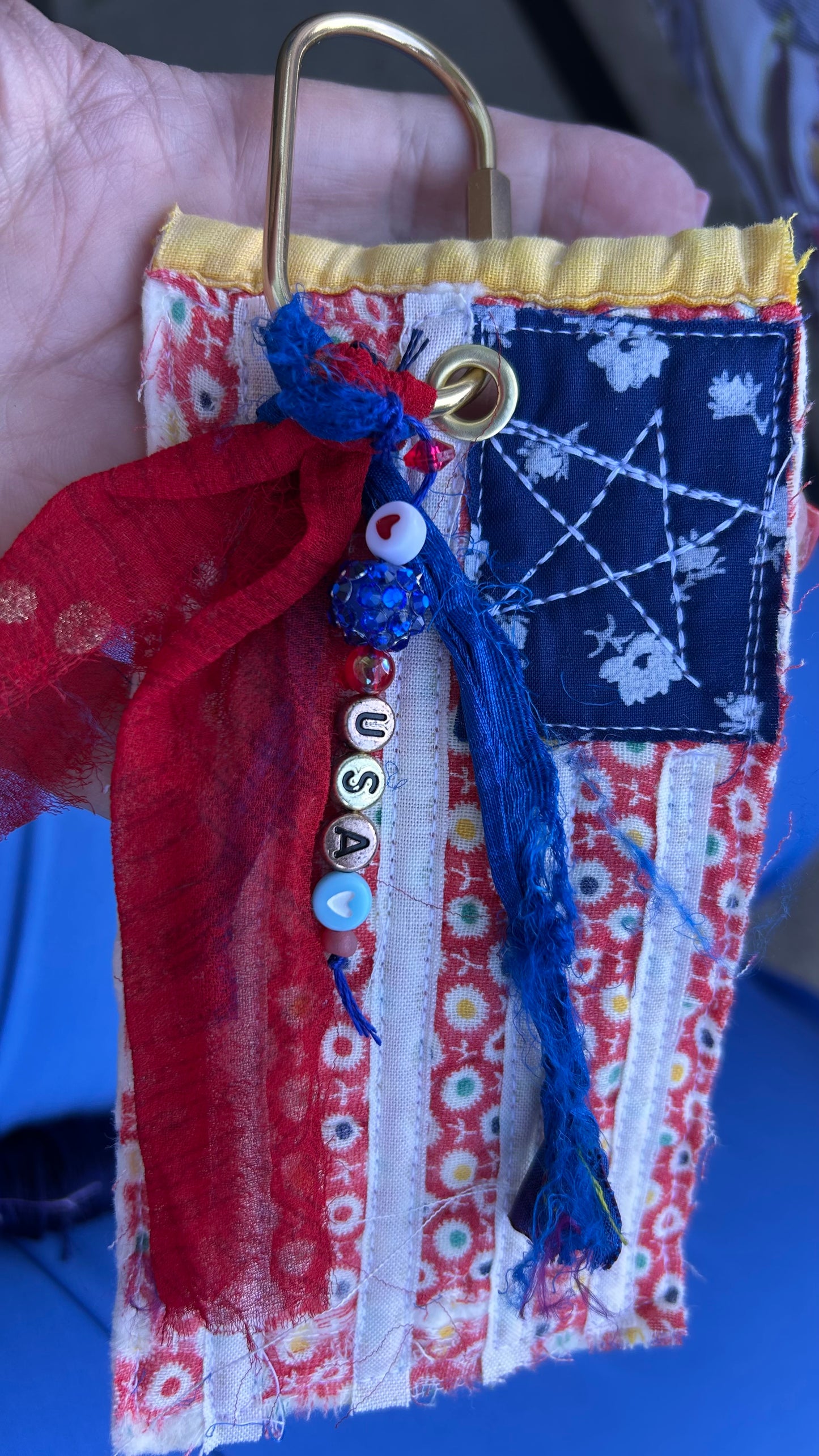 American Flag Bag Tag