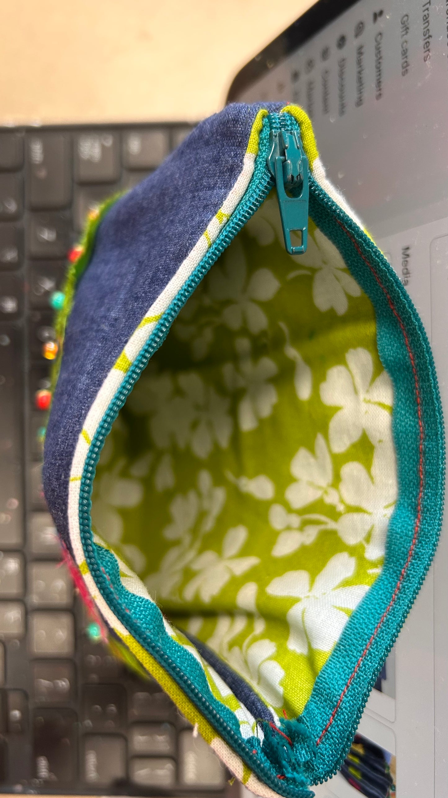 Denim House Zipper Pouch