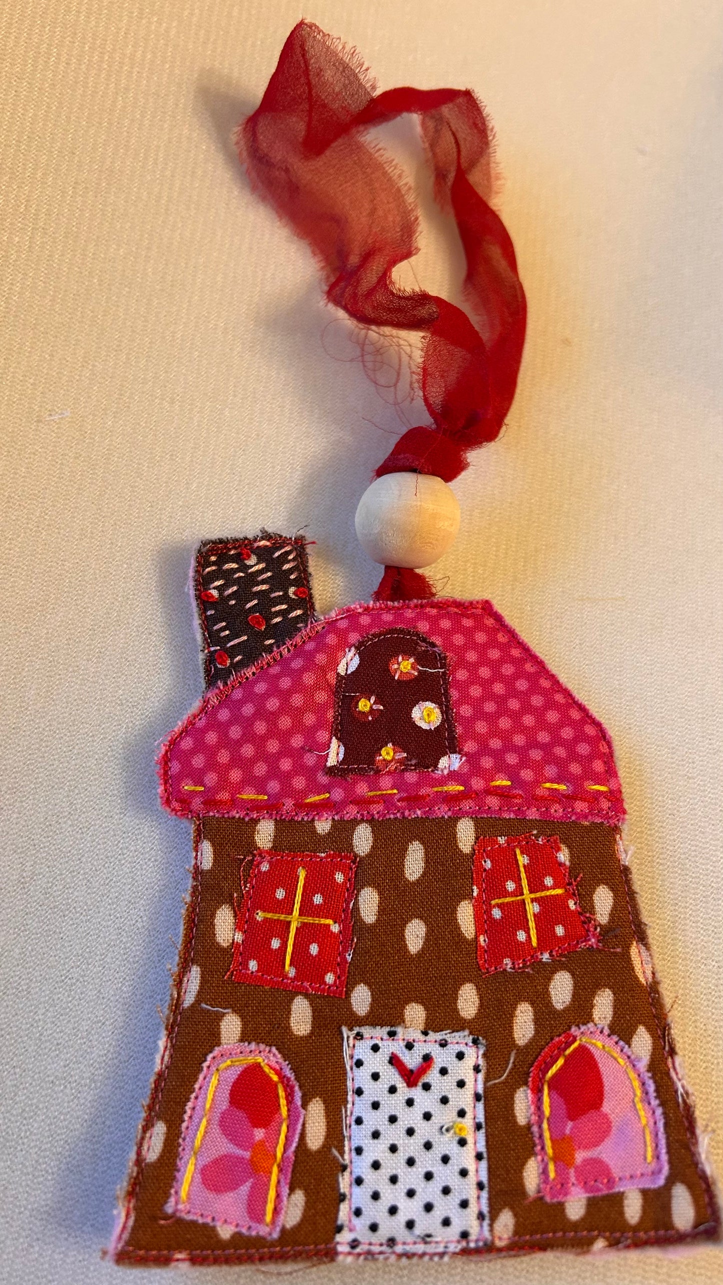 Little Pink Houses Ornament/Bag charm