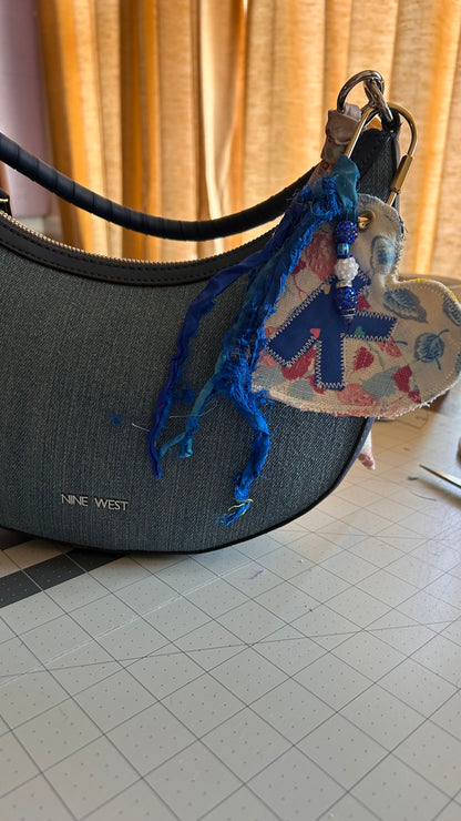 Heart Initial Bag Tag