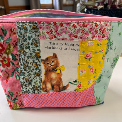 Golden Book Zipper Pouch — Kitty