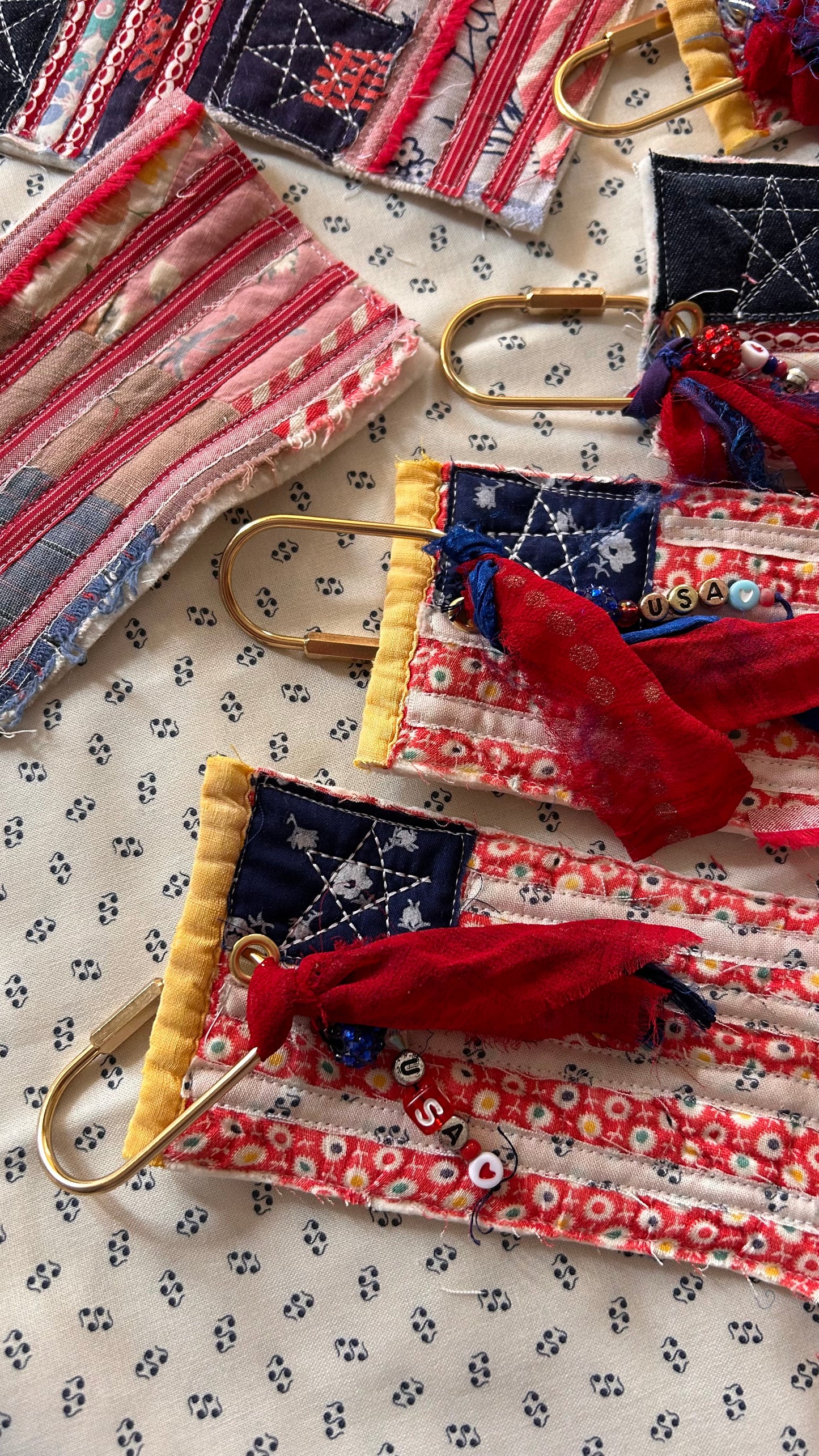 American Flag Bag Tag