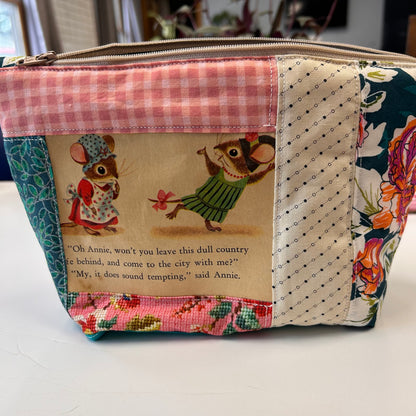 Golden Book Zipper Pouch — Mice (One of a Kind)