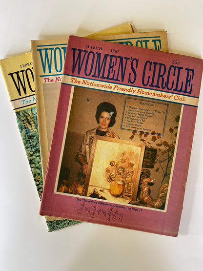 3 Vintage Women’s Circle Magazines