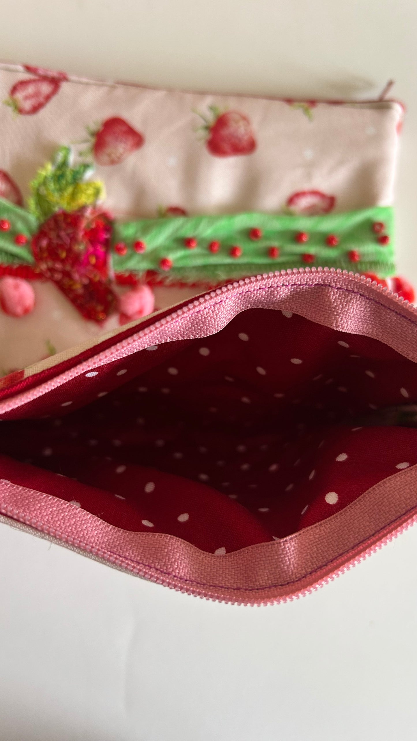 Strawberry Zipper Pouch