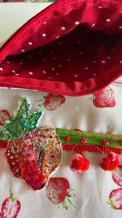 Strawberry Zipper Pouch