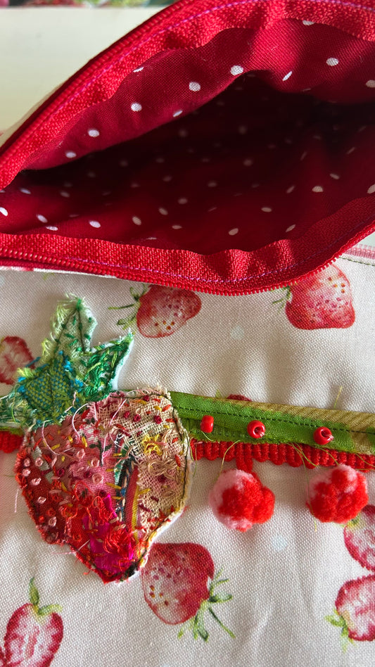 Strawberry Zipper Pouch