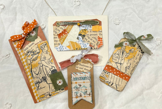 ~Retro 1950's Style Tags and Coordinating Card~