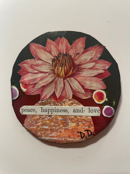 Unique Collaged Fridge Magnet