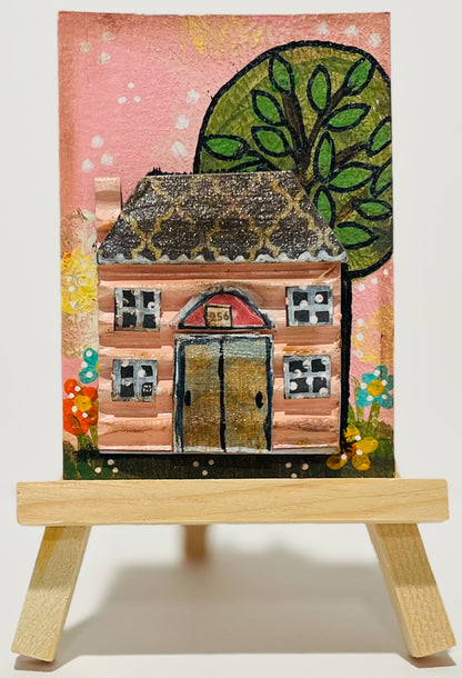 ATC Pink House with Hidden Nursery Rhyme (15,16)