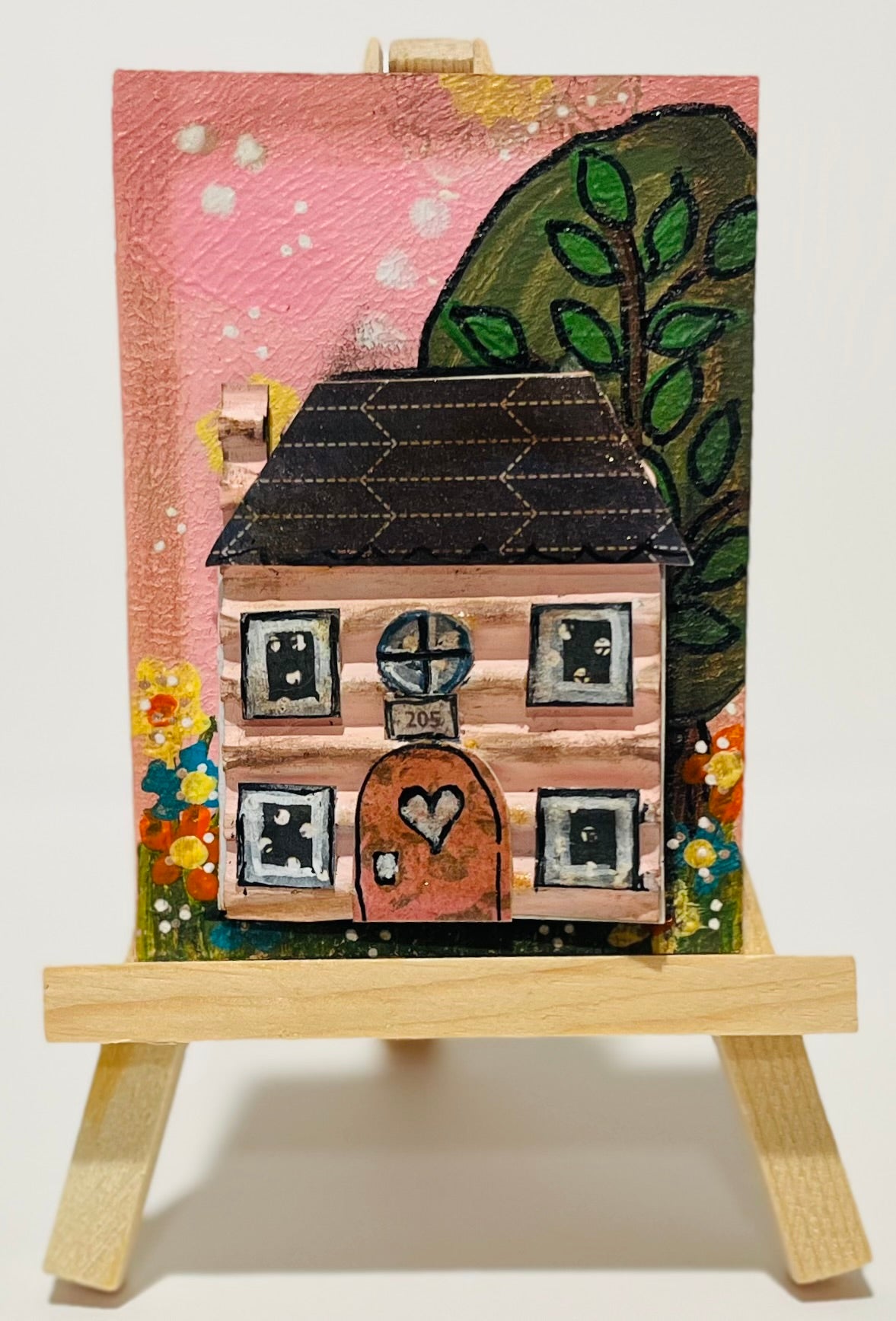 ATC Pink House with Hidden Nursery Rhyme (17,18)