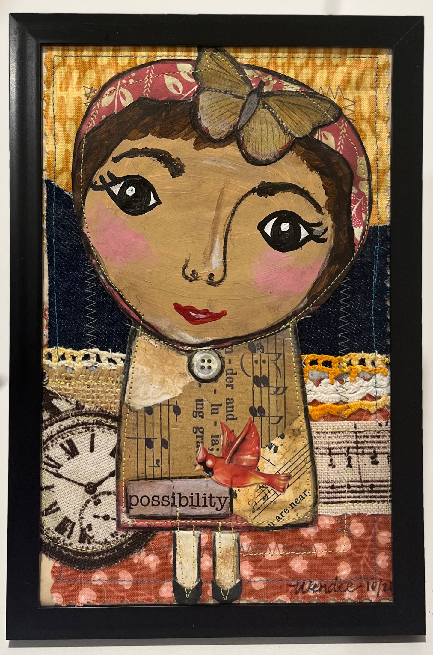 "Possibility" Framed Scrappy Girl.