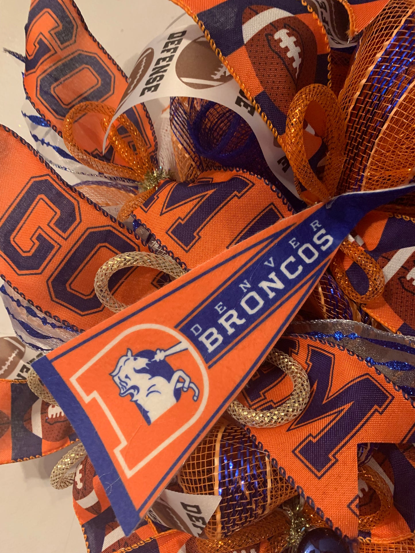 Denver Bronco Wreath