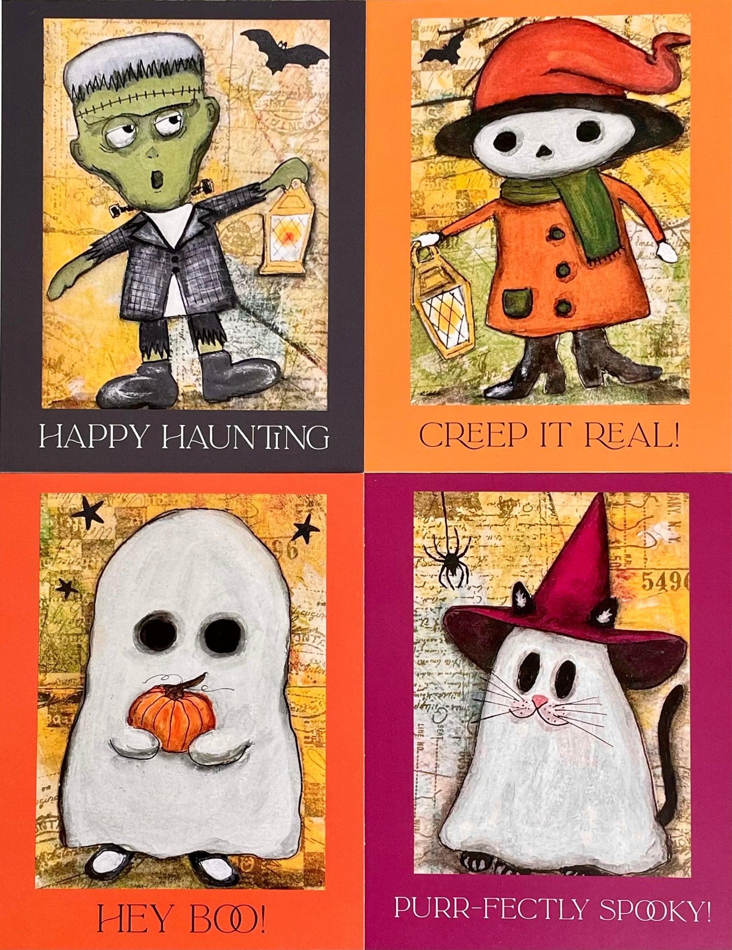 Halloween Note Cards - Set of 4