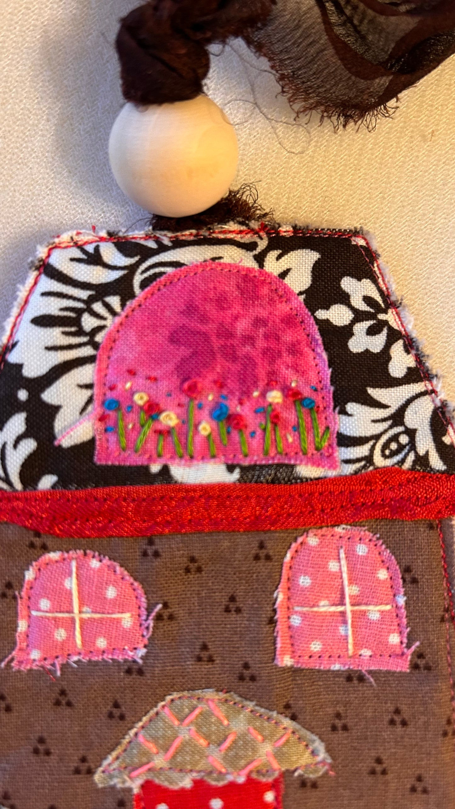 Little Pink Houses Ornament/Bag charm