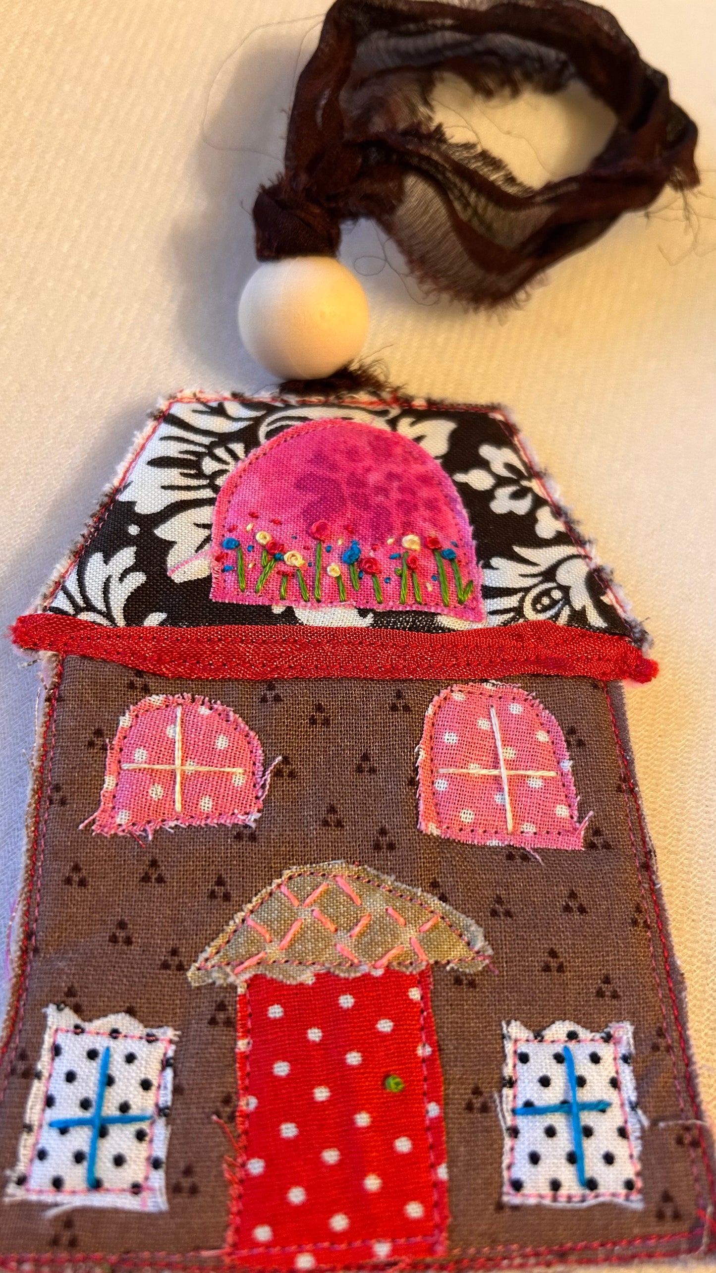 Little Pink Houses Ornament/Bag charm