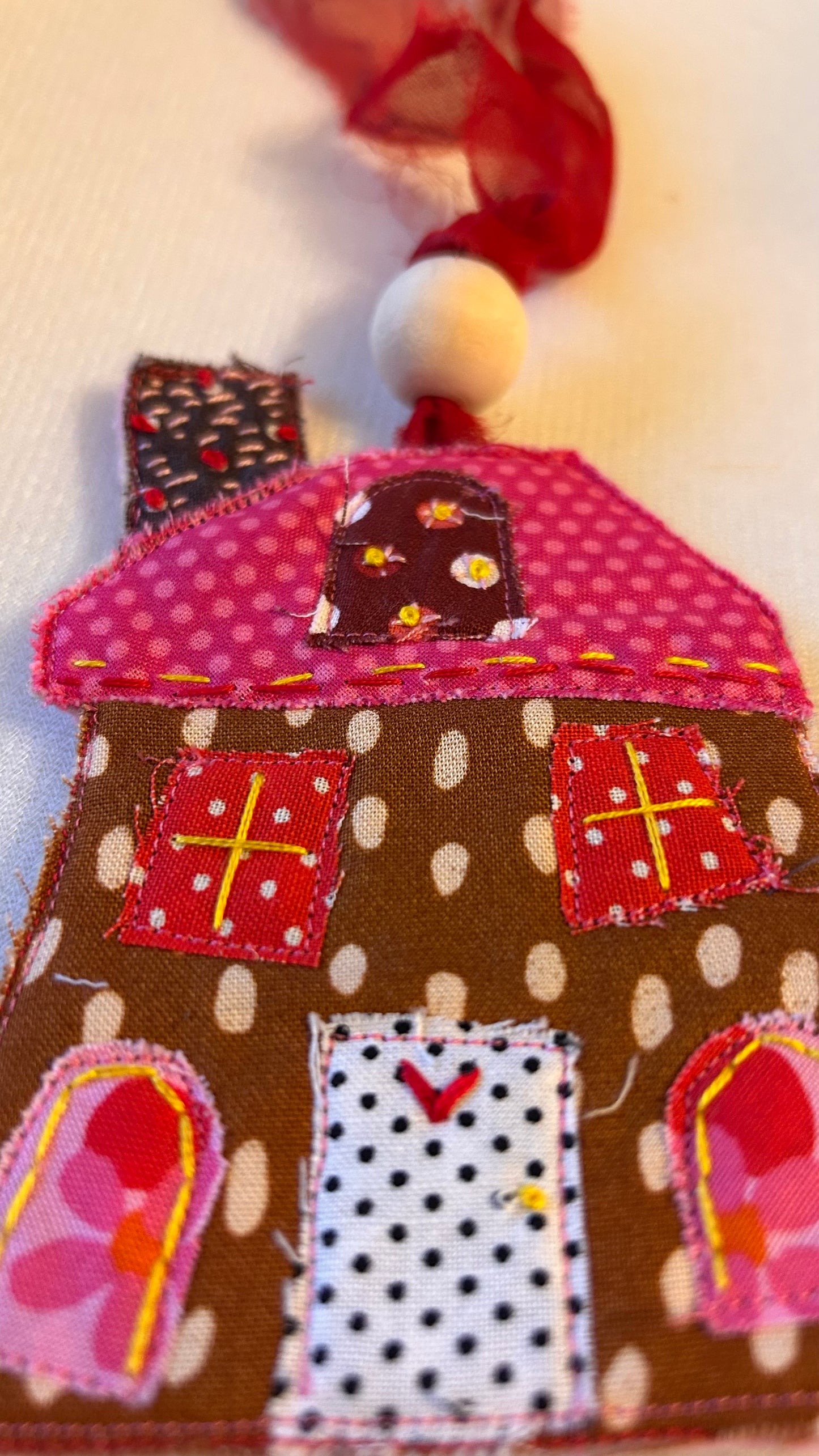 Little Pink Houses Ornament/Bag charm