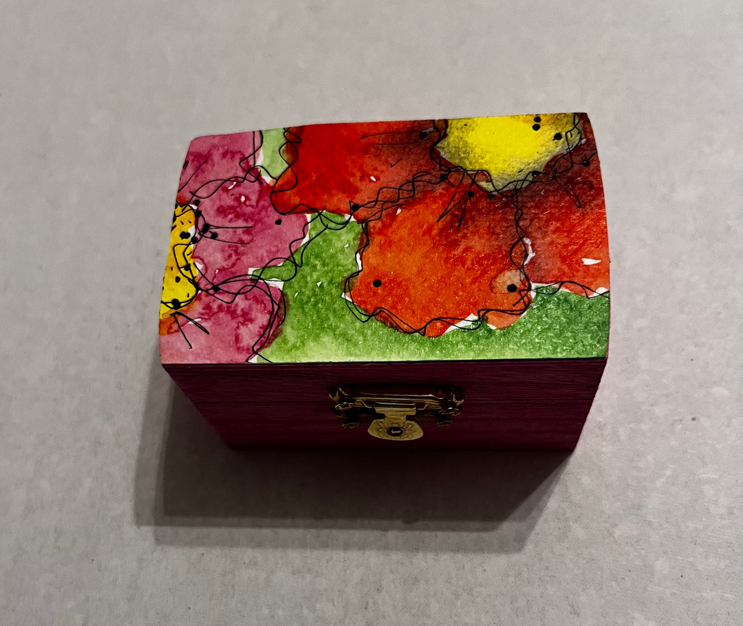 Wooden Happy Flower Box