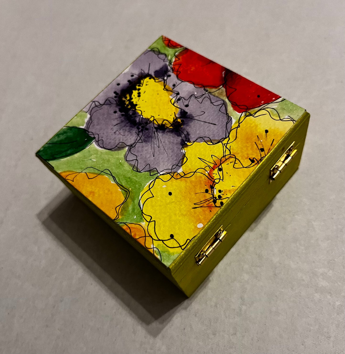 Wooden Happy Flower Box