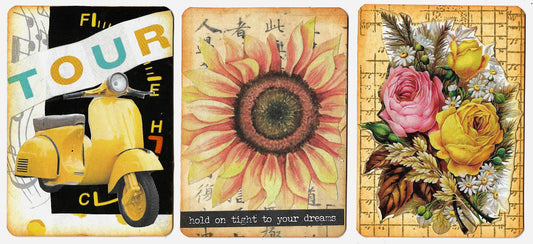 "Mellow Yellow" Artist Trading Card Trio #5